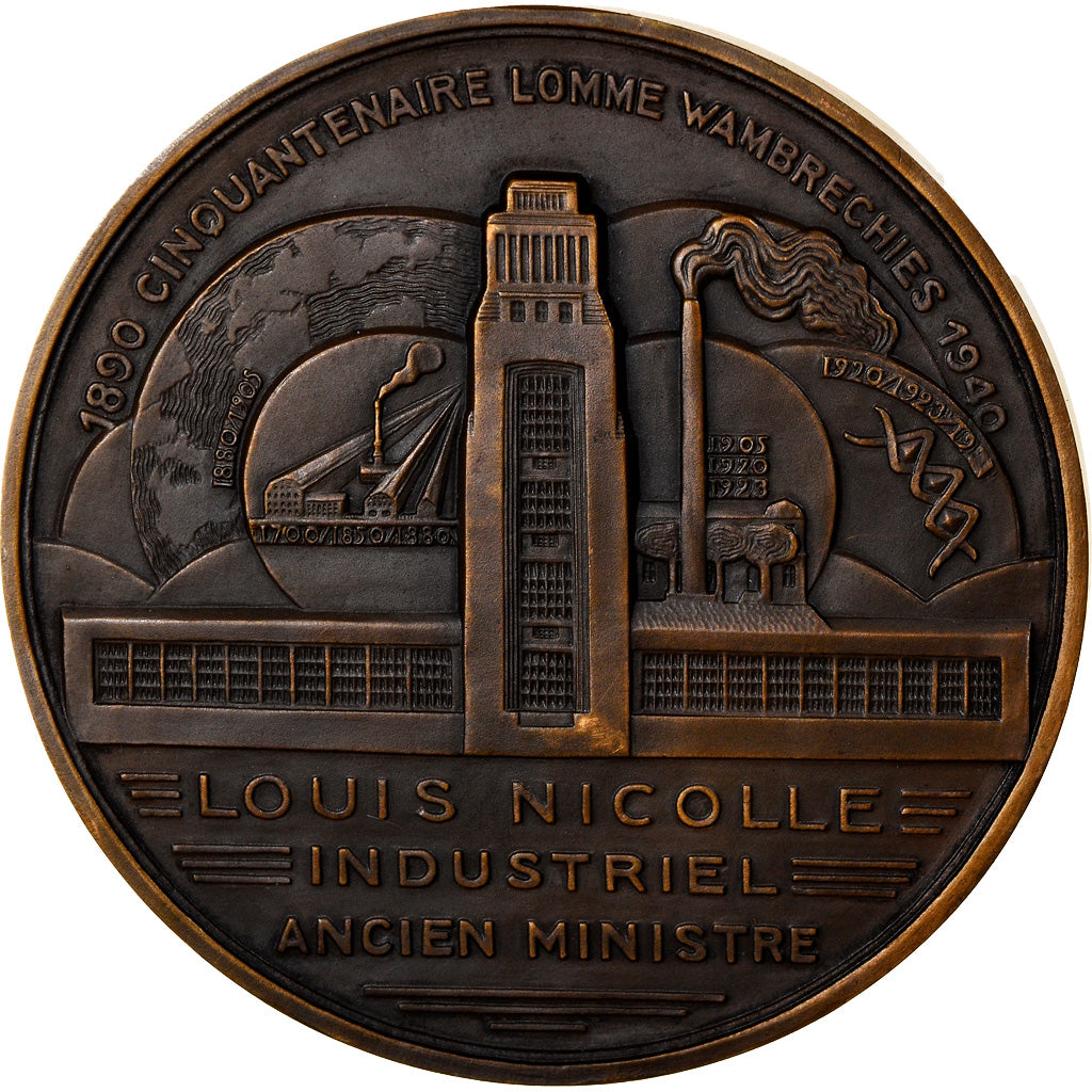 France, Médaille, Louis Nicolle, Industriel, Ancien ministre, Business &