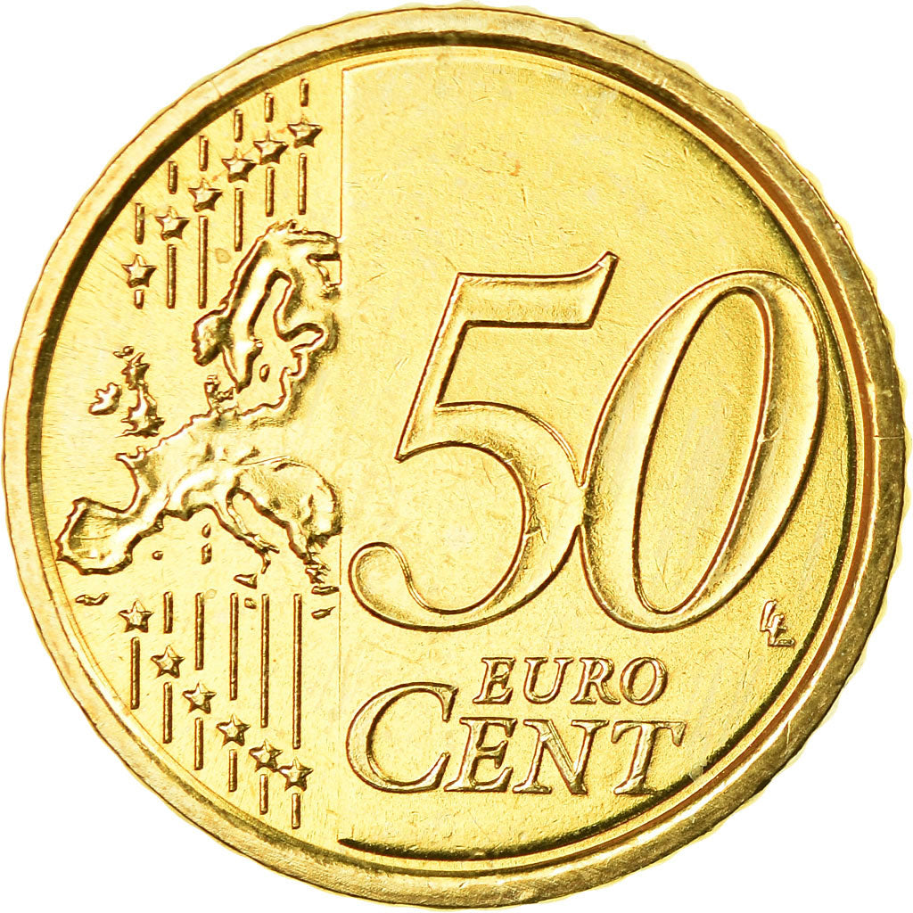 PAŃSTWO WATYKAŃSKIE, 50 Euro Cent, 2010, Rome, MS(65-70), Mosiądz, KM:387