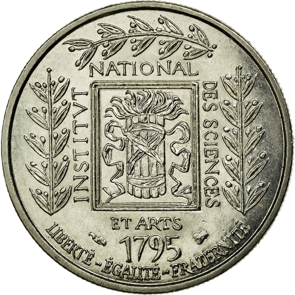 Coin, France, Institut, Franc, 1995, MS(60-62), Nickel, KM:1133, Gadoury:480