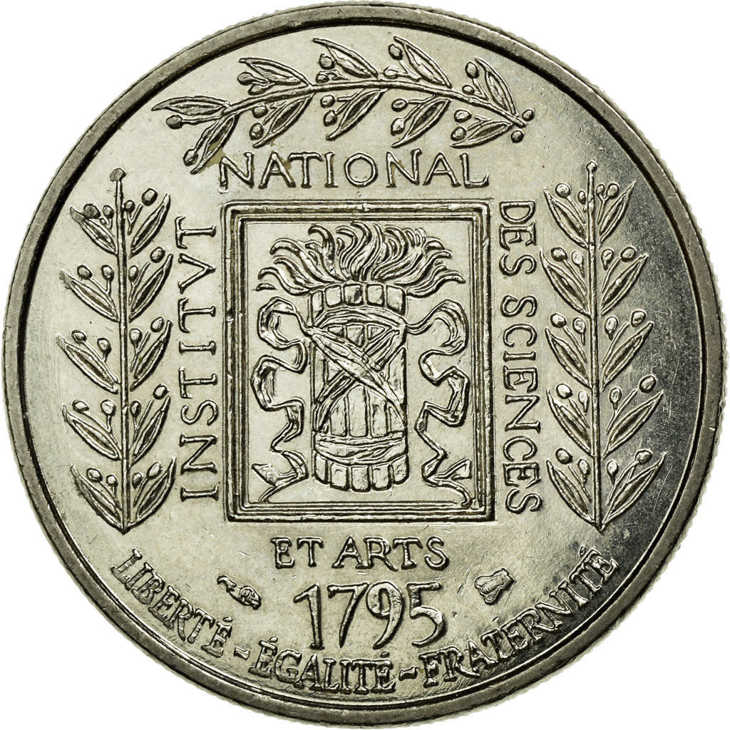Coin, France, Institut, Franc, 1995, MS(60-62), Nickel, KM:1133, Gadoury:480