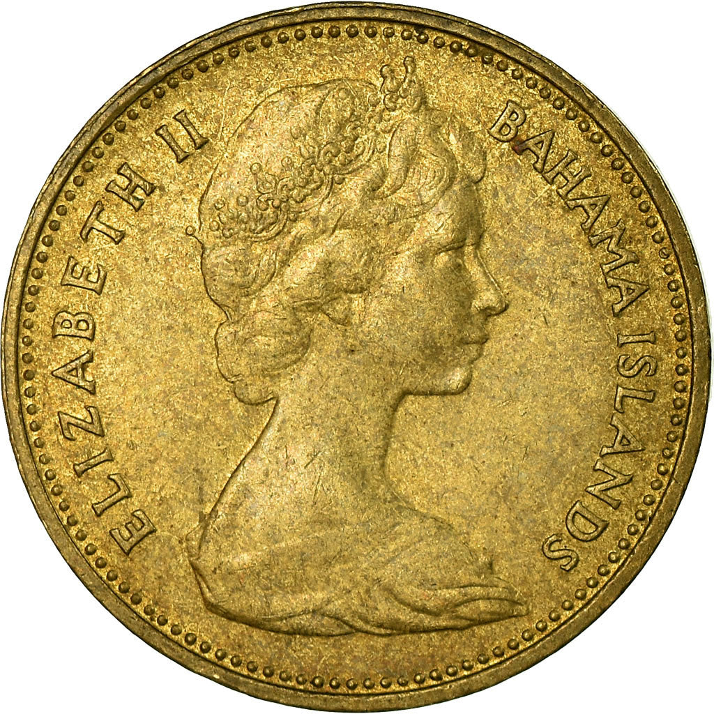 Moeda, Baamas, Elizabeth II, Cent, 1969, EF(40-45), Níquel-Latão, KM:2