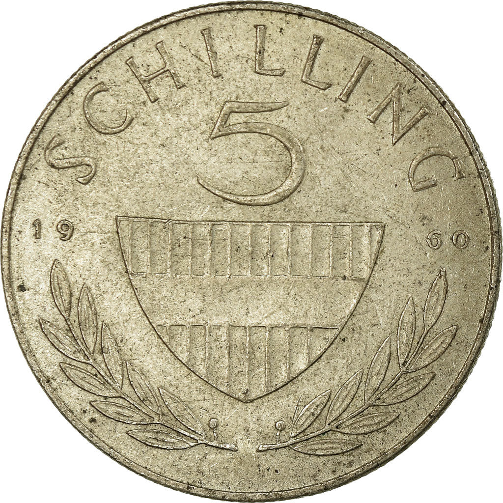 Coin, Austria, 5 Schilling, 1960, EF(40-45), Silver, KM:2889