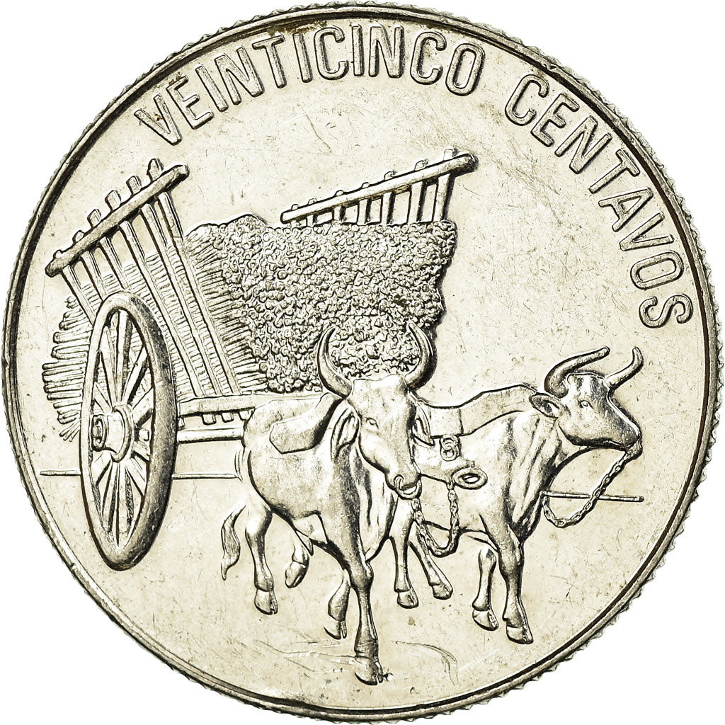 Moneta, Repubblica domenicana, 25 Centavos, 1989, BB, Acciaio ricoperto in
