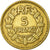 Coin, France, Lavrillier, 5 Francs, 1946, EF(40-45), Aluminum-Bronze, KM:888a.2
