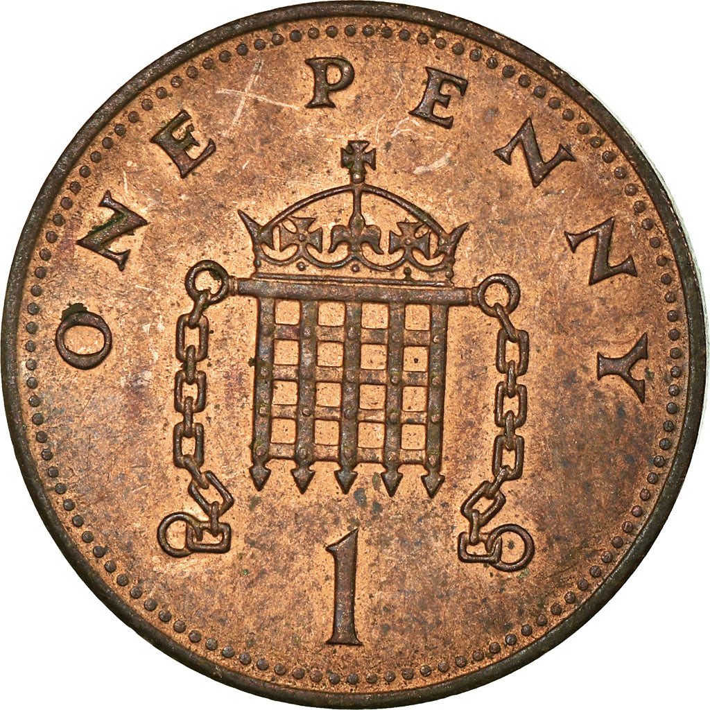 Moneda, Gran Bretaña, Elizabeth II, Penny, 1990, British Royal Mint, MBC