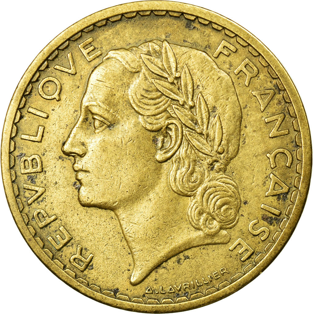 Monnaie, France, Lavrillier, 5 Francs, 1939, TTB, Aluminum-Bronze, KM:888a.1