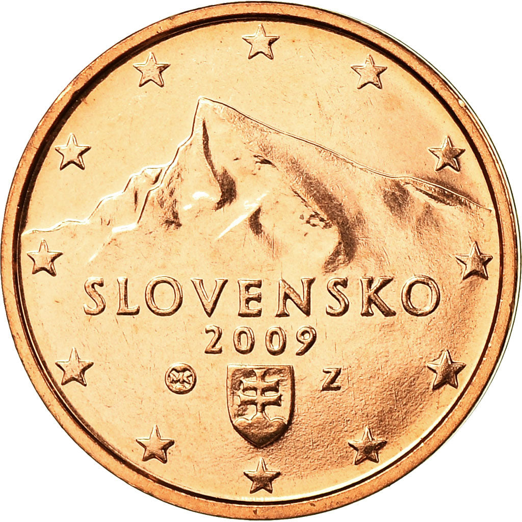 Slovaquie, 2 Euro Cent, 2009, FDC, Copper Plated Steel, KM:96