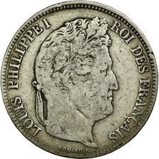 Coin, France, Louis-Philippe, 5 Francs, 1834, Limoges, VF(20-25), Silver