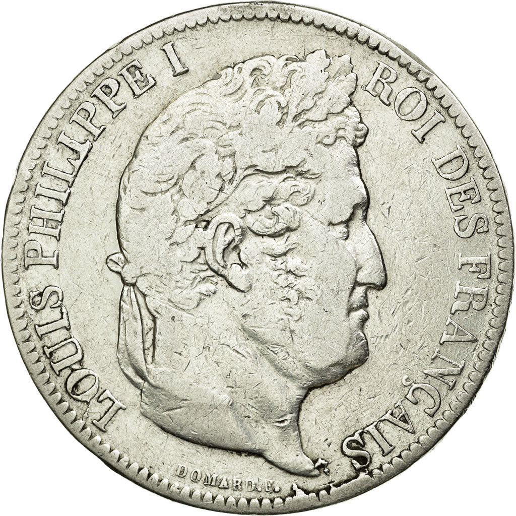 Coin, France, Louis-Philippe, 5 Francs, 1831, Paris, VF(20-25), Silver