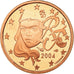 France, Euro Cent, 2004, Proof, MS(65-70), Copper Plated Steel, KM:1282