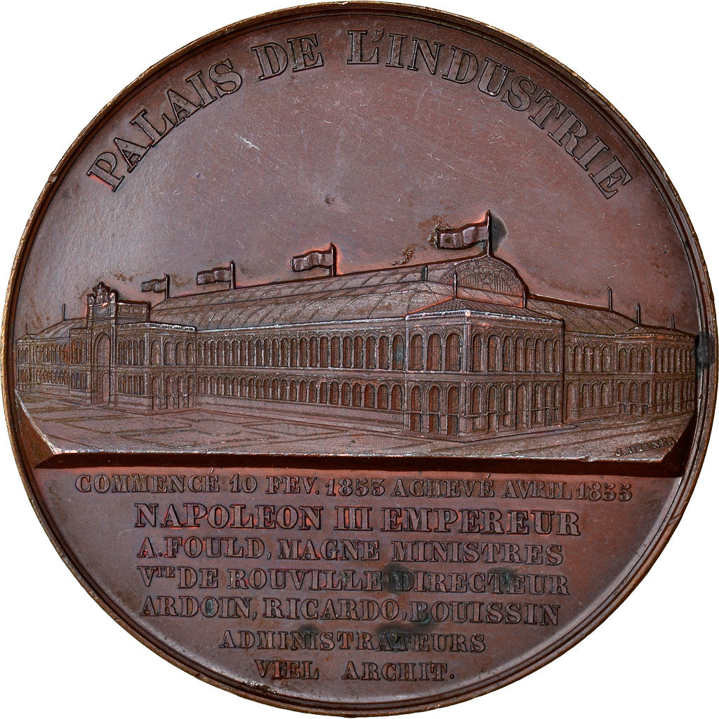 France, Médaille, Napoléon III, Second Empire, Exposition Universelle, Palais