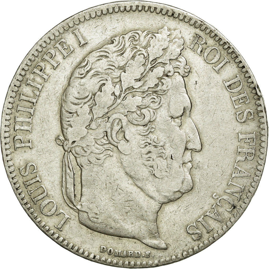 Coin, France, Louis-Philippe, 5 Francs, 1832, Nantes, VF(30-35), Silver