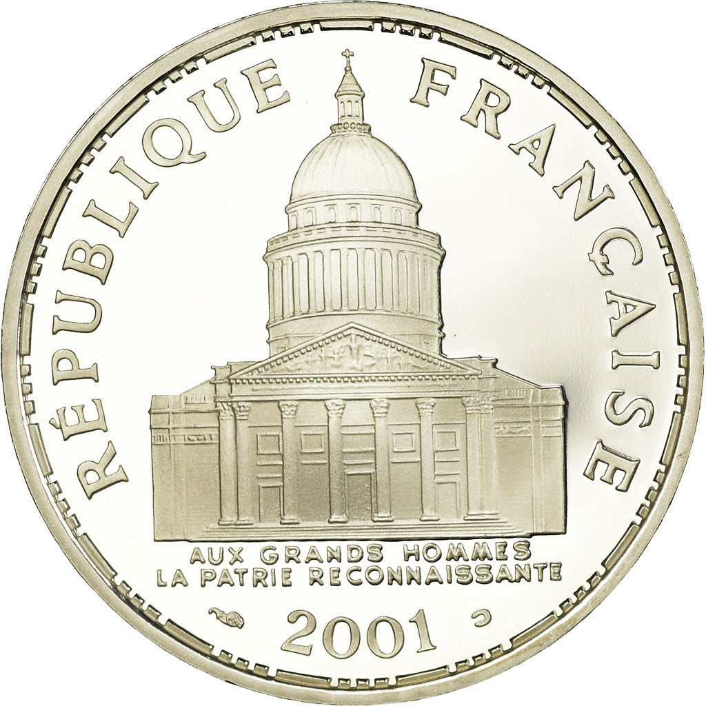 Moneta, Francja, 100 Francs, 2001, Proof, MS(65-70), Srebro, Gadoury:898a