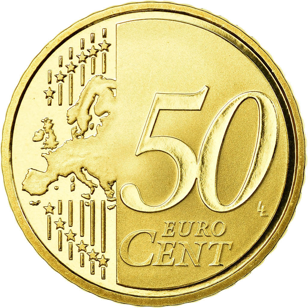 France, 50 Euro Cent, 2007, Proof, MS(65-70), Brass, KM:1412