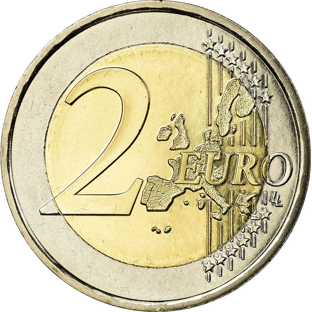 France, 2 Euro, 2002, MS(65-70), Bi-Metallic, KM:1289