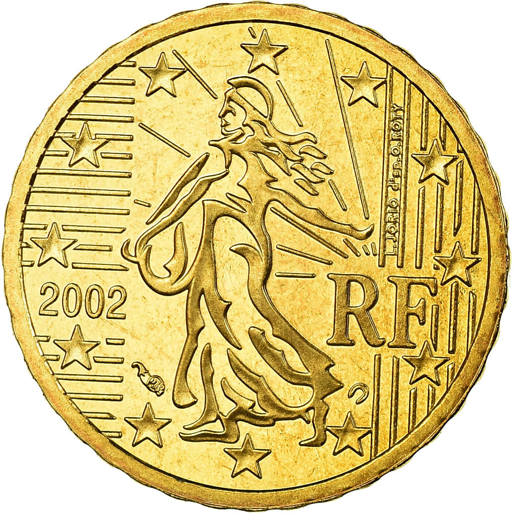 Francia, 10 Euro Cent, 2002, Proof, FDC, Ottone, KM:1285
