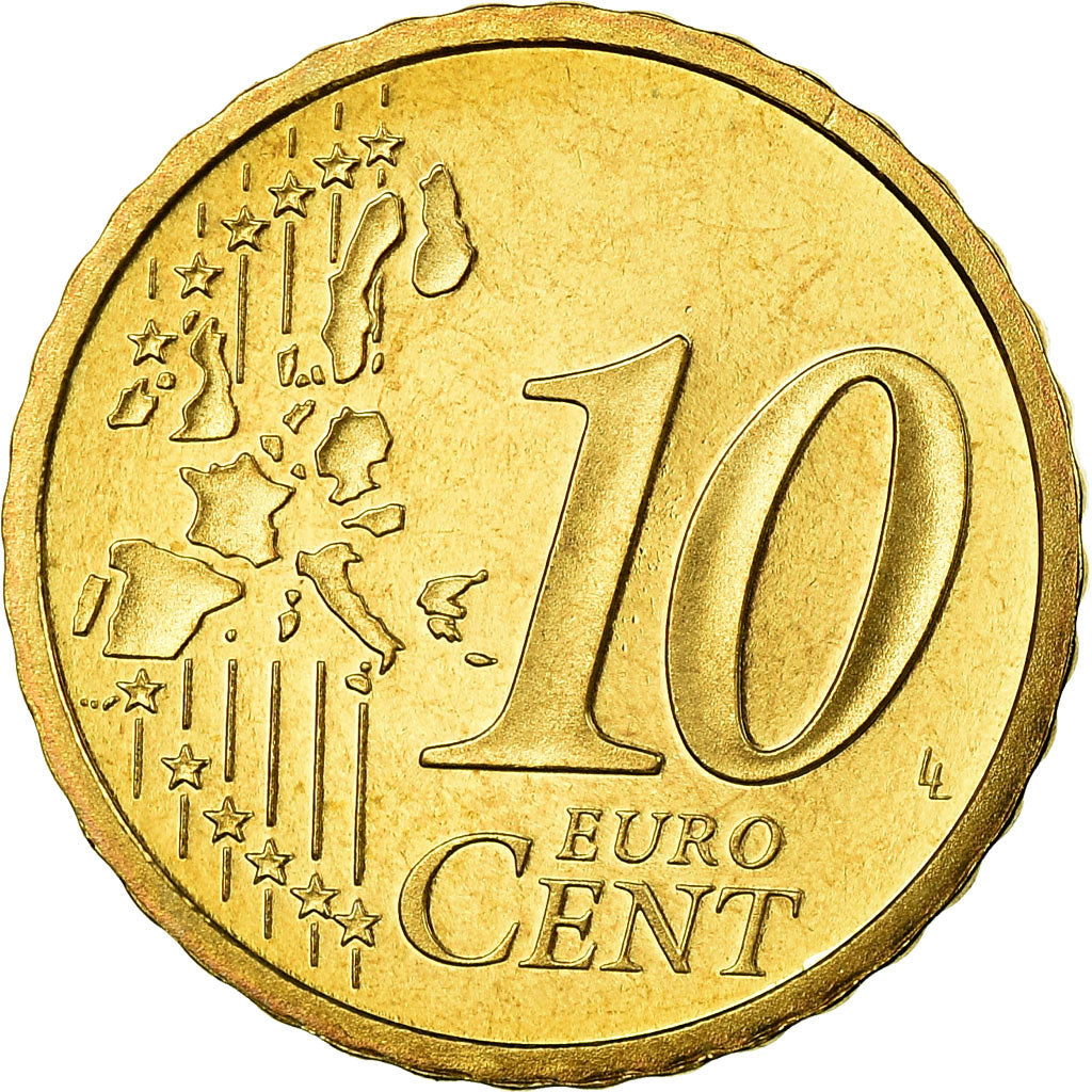 Francia, 10 Euro Cent, 2002, Proof, FDC, Ottone, KM:1285
