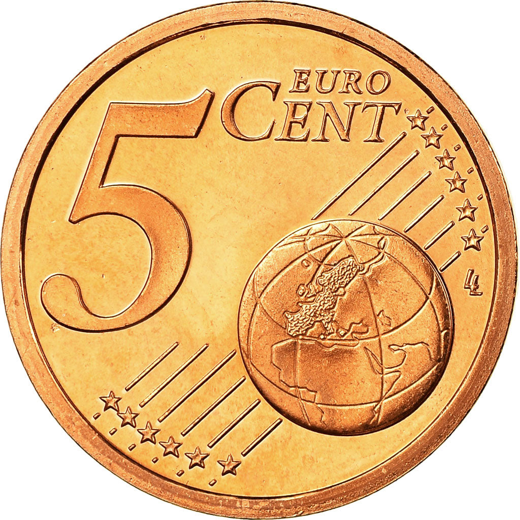 France, 5 Euro Cent, 2003, MS(65-70), Copper Plated Steel, KM:1284