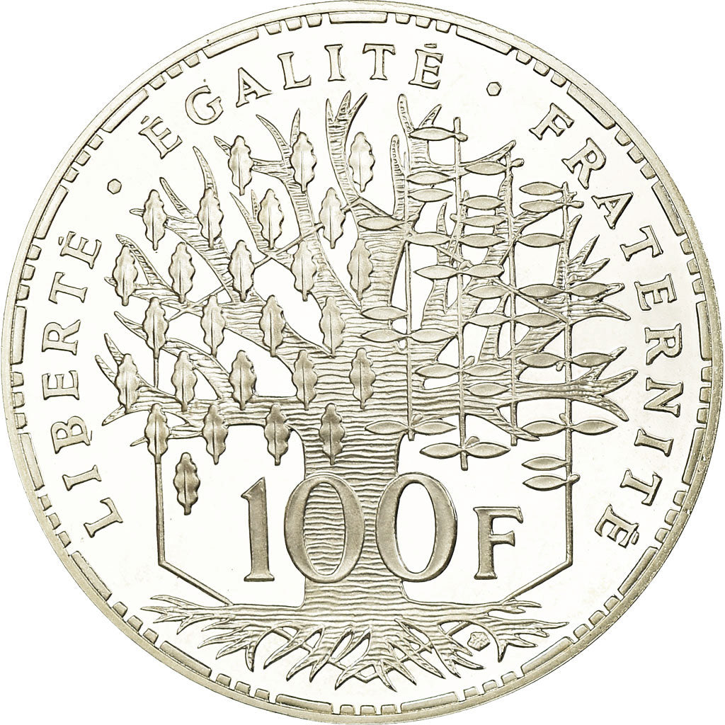 Moneda, Francia, Panthéon, 100 Francs, 1993, Paris, Proof, FDC, Plata