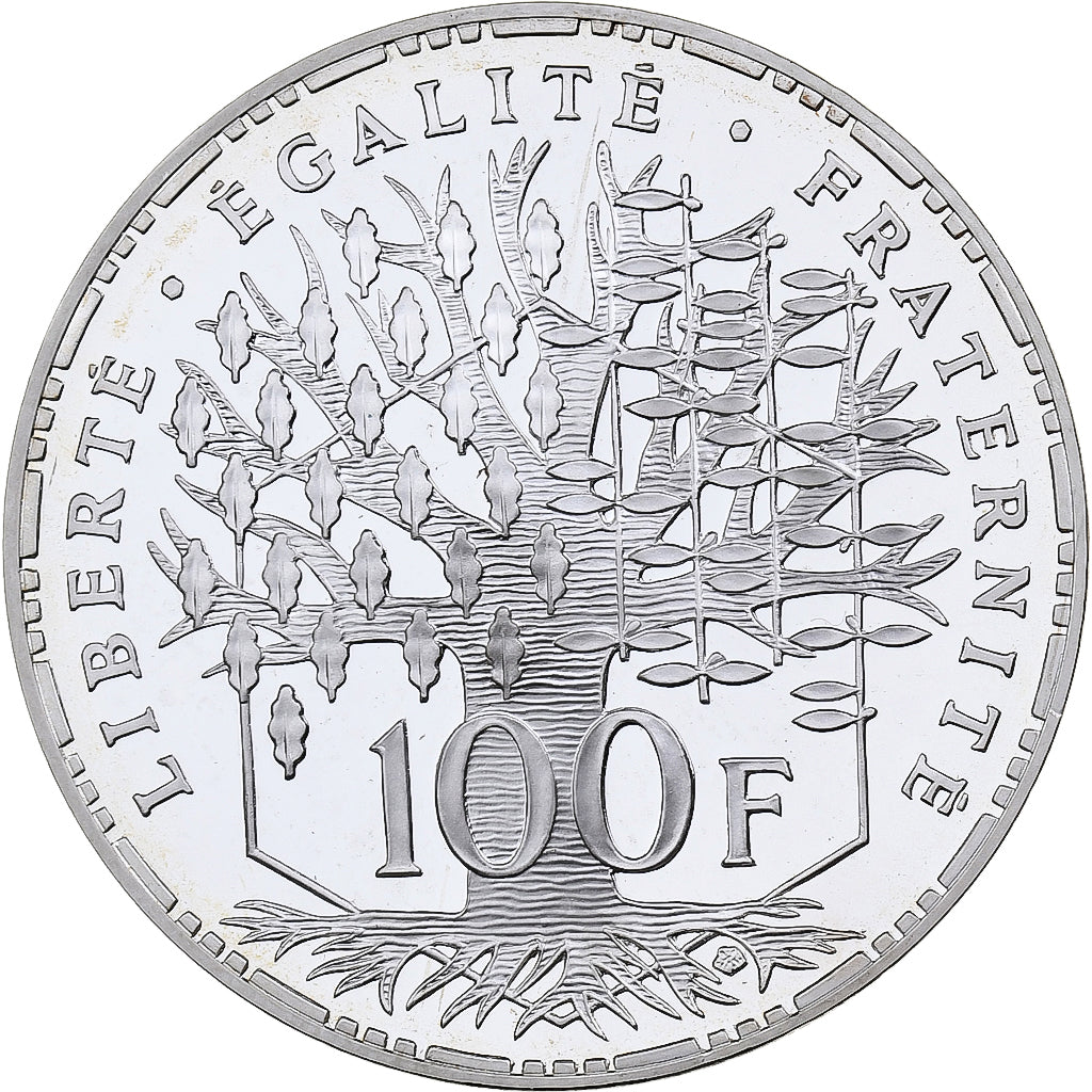 France, 100 Francs, Panthéon, 1995, Paris, Proof, Silver, MS(63), Gadoury:898a