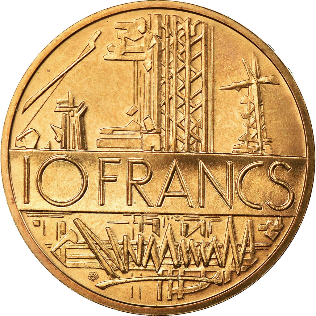 Moneta, Francja, Mathieu, 10 Francs, 1982, Paris, MS(65-70), Mosiądz niklowy