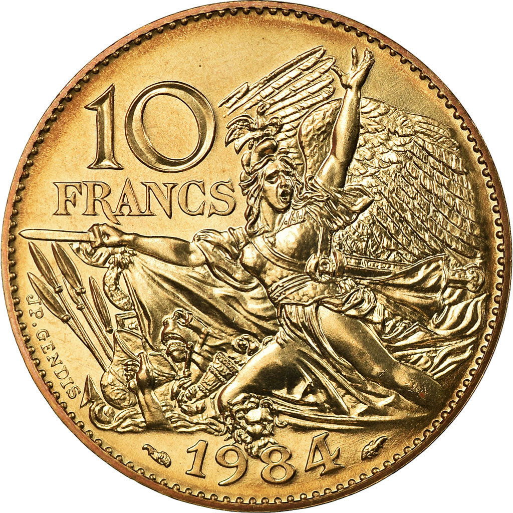 Monnaie, France, François Rude, 10 Francs, 1984, Paris, FDC, Nickel-Bronze