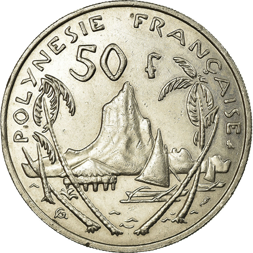 Coin, French Polynesia, 50 Francs, 1967, EF(40-45), Nickel, KM:7