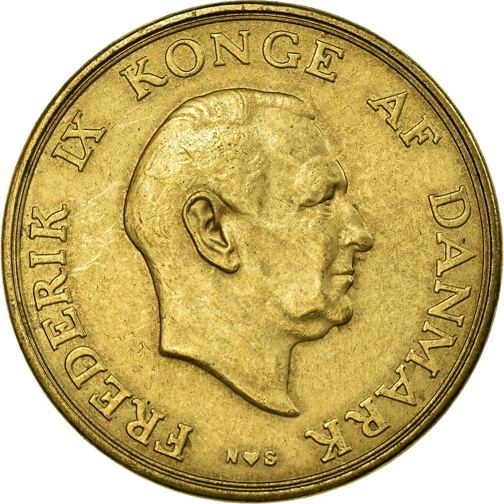 Monnaie, Danemark, Frederik IX, 2 Kroner, 1952, Copenhagen, TTB