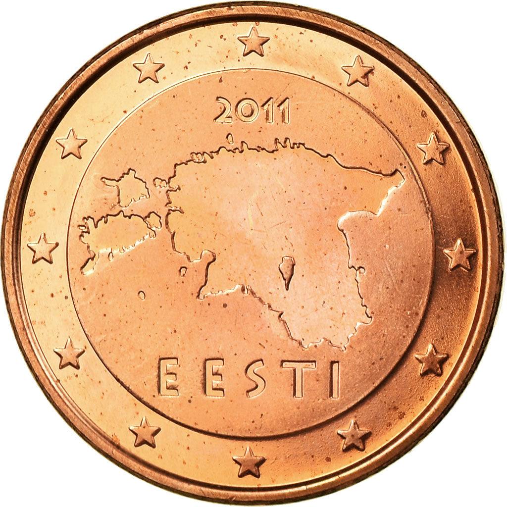 Estonia, 5 Euro Cent, 2011, STGL, Copper Plated Steel, KM:63