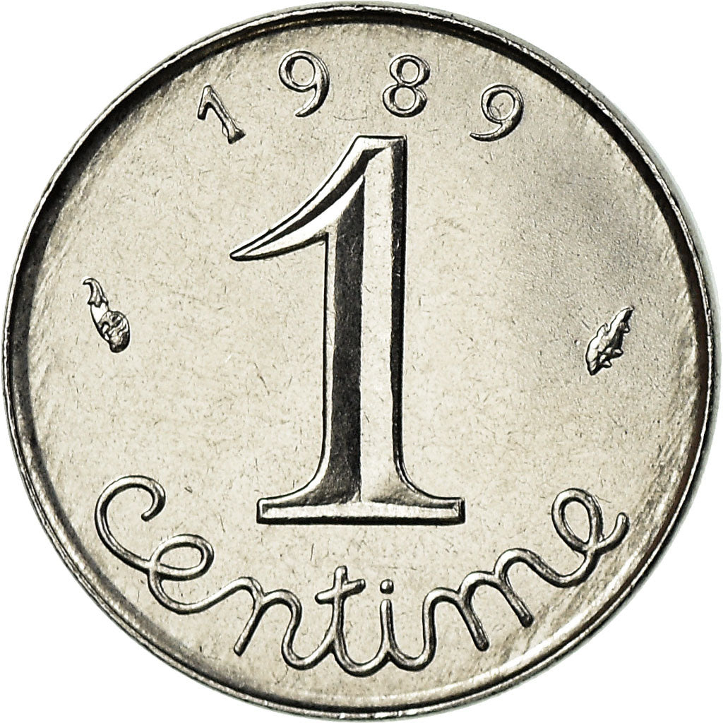 Moneta, Francia, Épi, Centime, 1989, Paris, FDC, Acciaio inossidabile, KM:928