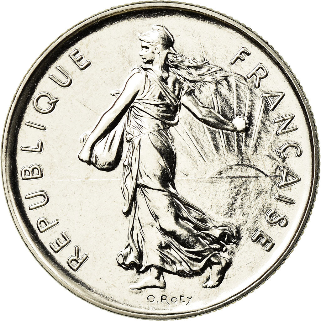 Moneta, Francia, Semeuse, 5 Francs, 1989, Paris, FDC, Nichel placcato