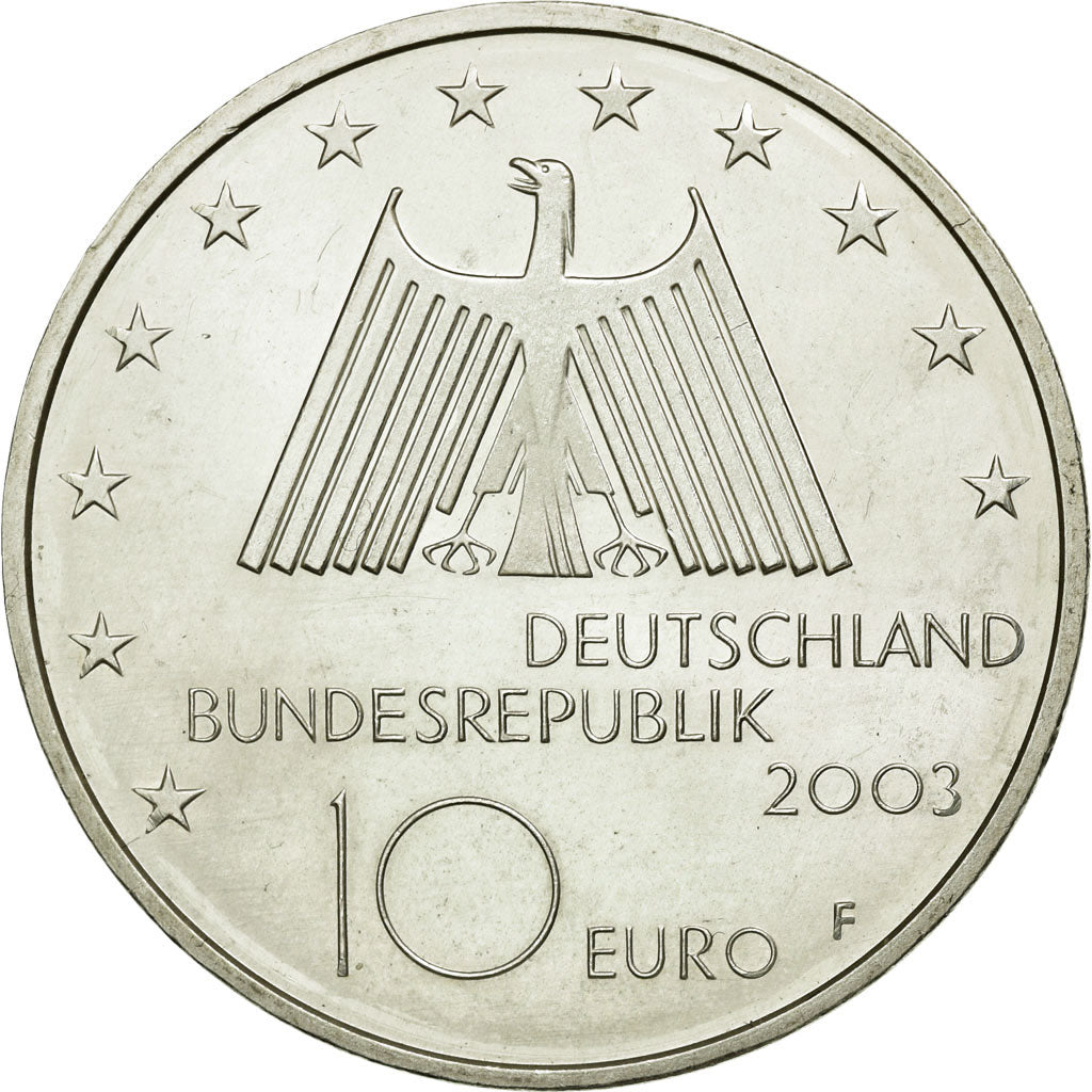 Munten, Federale Duitse Republiek, 10 Euro, 2003, Stuttgart, Germany, PR