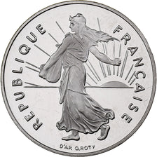 Francja, 1 Franc, Semeuse, 1996, MDP, Proof, Nikiel, MS(63), Gadoury:474b