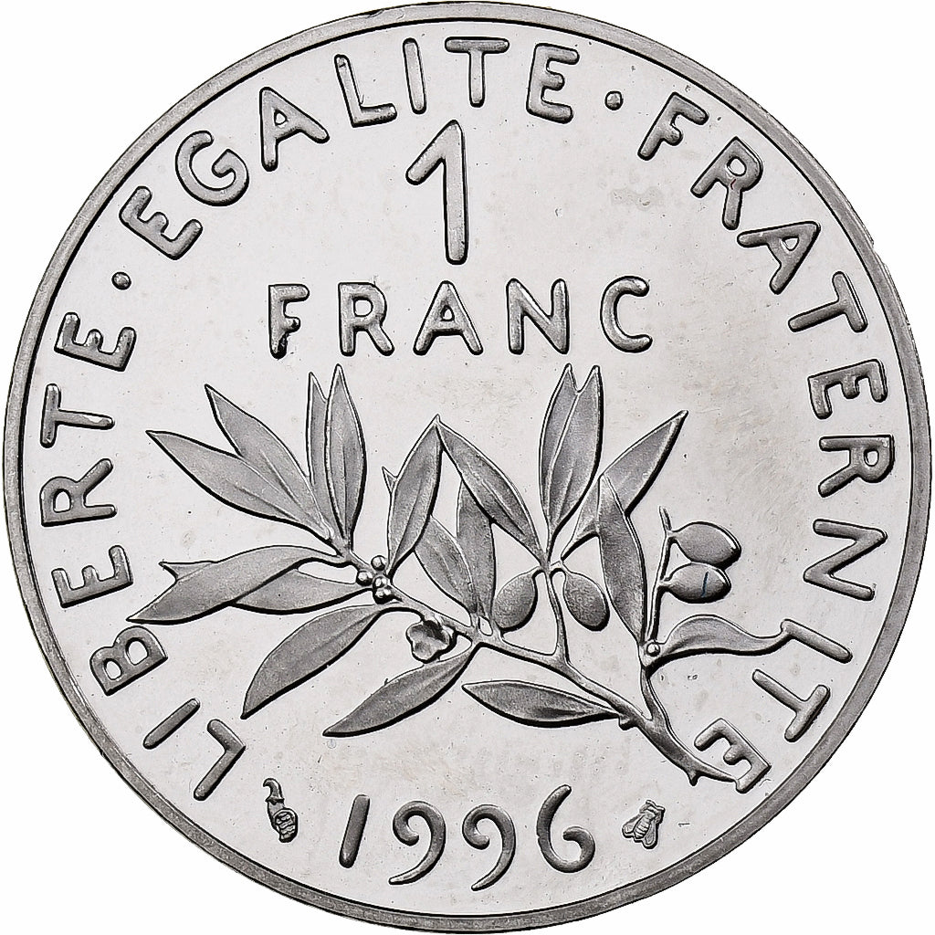 France, 1 Franc, Semeuse, 1996, MDP, BE, Nickel, SPL, Gadoury:474b, KM:925.2