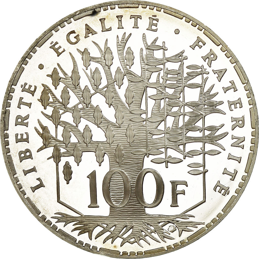 Moneta, Francja, Panthéon, 100 Francs, 1995, Paris, Proof, MS(65-70), Srebro