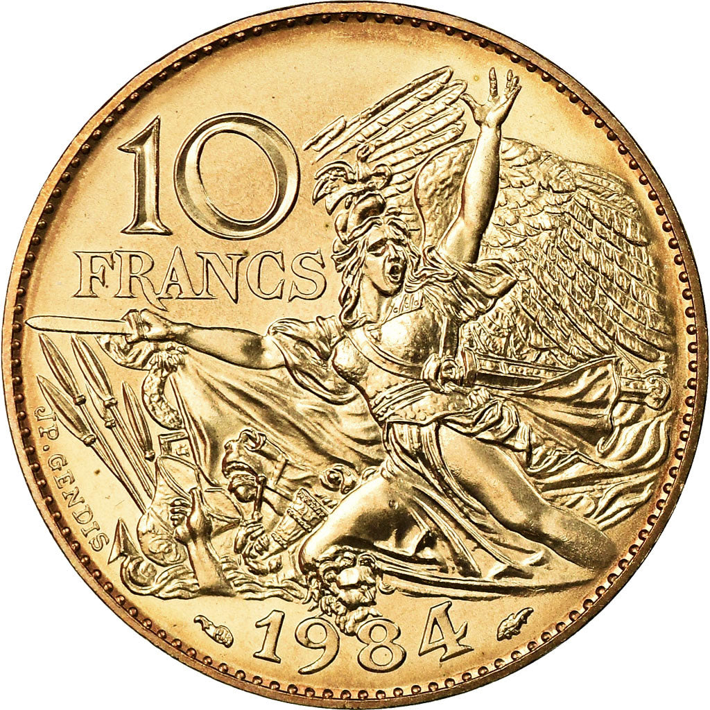 Coin, France, François Rude, 10 Francs, 1984, Paris, MS(65-70), Nickel-Bronze