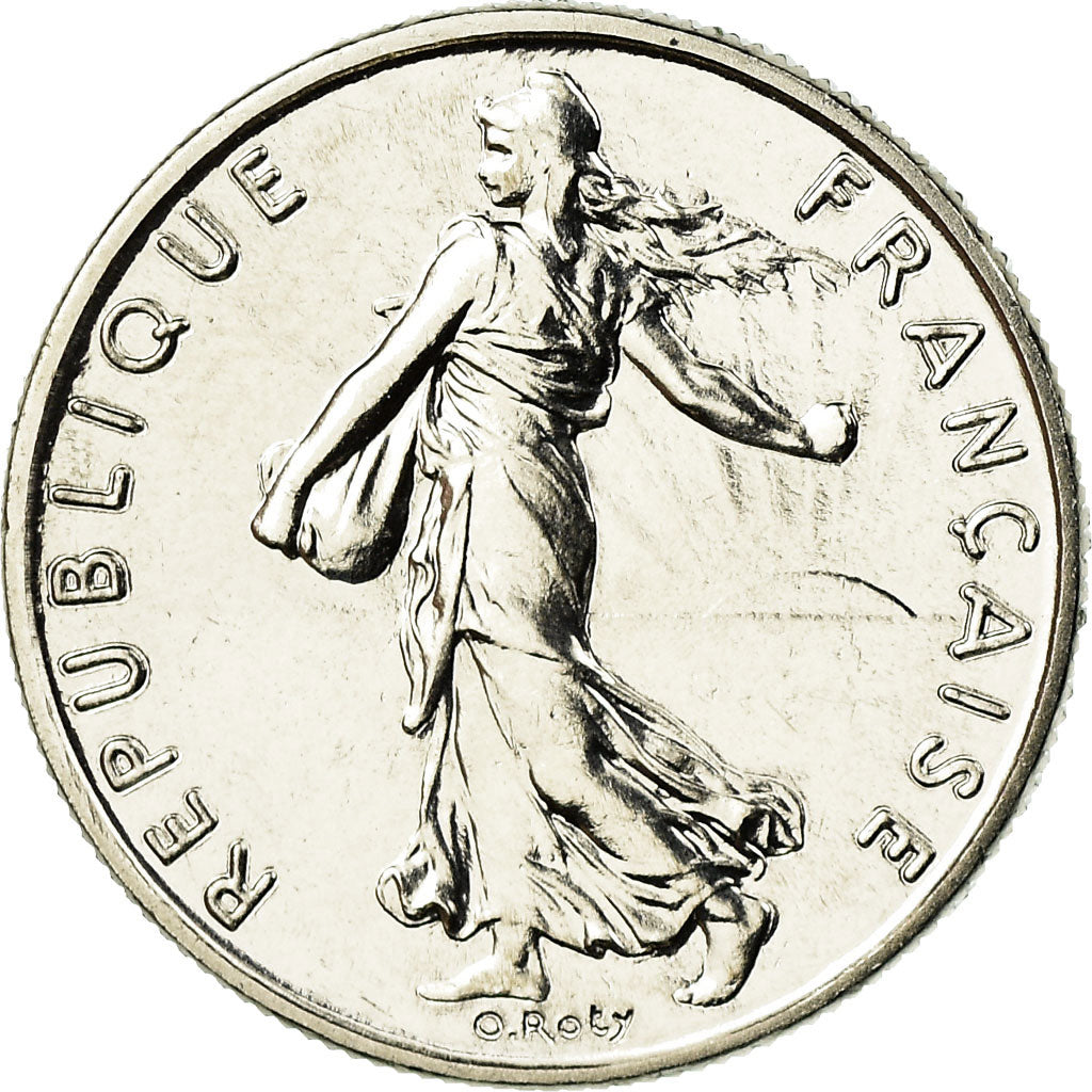 Coin, France, Semeuse, 1/2 Franc, 1988, Paris, MS(65-70), Nickel, KM:931.1