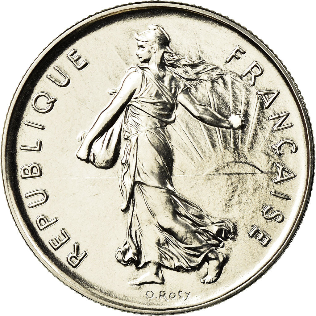 Moneta, Francja, Semeuse, 5 Francs, 1988, Paris, MS(65-70), Nikiel powlekany