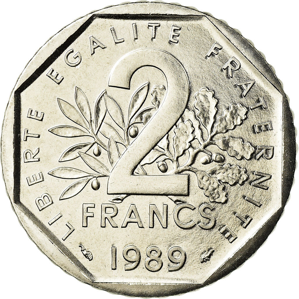 Monnaie, France, Semeuse, 2 Francs, 1989, Paris, FDC, Nickel, Gadoury:547