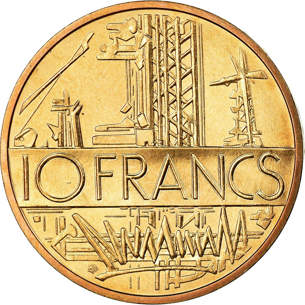 Moneta, Francja, Mathieu, 10 Francs, 1981, Paris, MS(65-70), Mosiądz niklowy