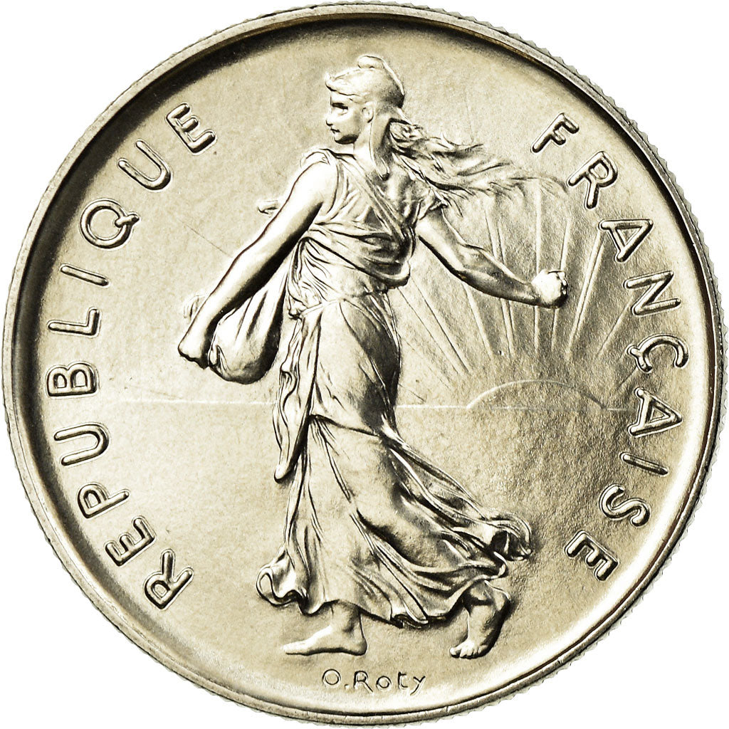 Moneta, Francia, Semeuse, 5 Francs, 1985, Paris, FDC, Nichel placcato