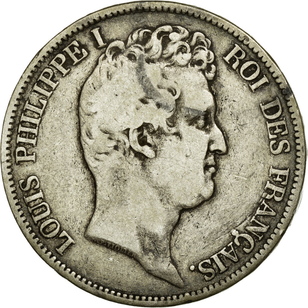 Coin, France, Louis-Philippe, 5 Francs, 1831, Paris, VF(20-25), Silver