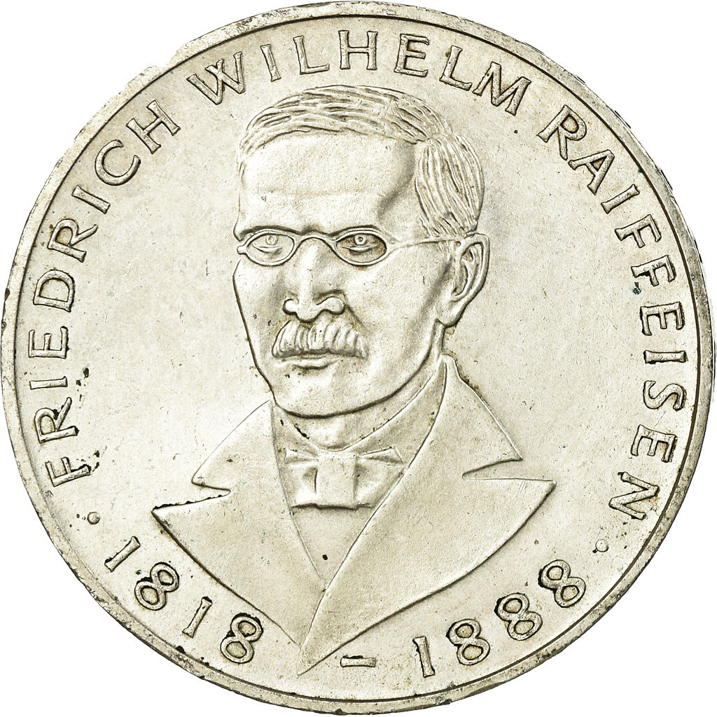 Monnaie, République fédérale allemande, 5 Mark, 1968, Hamburg, Germany, SUP