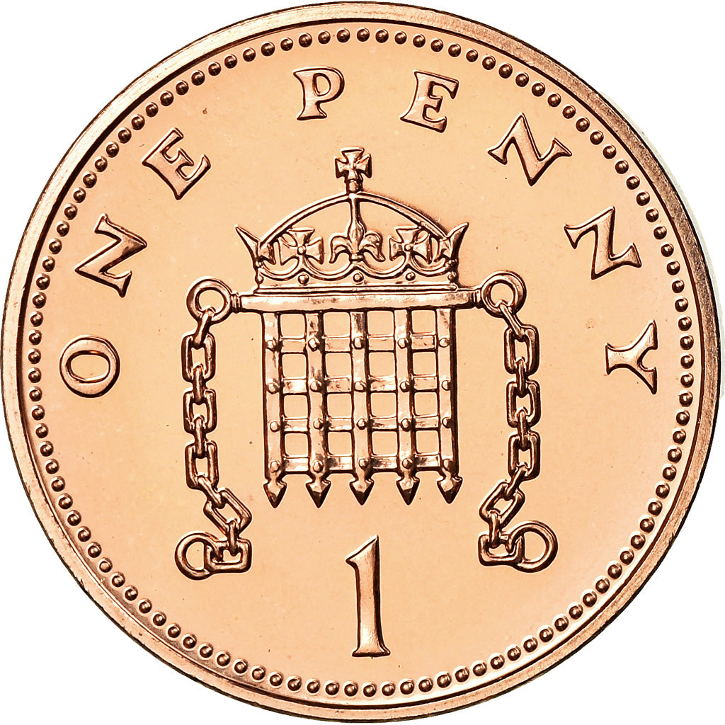 Coin, Great Britain, Elizabeth II, Penny, 2008, MS(63), Copper Plated Steel