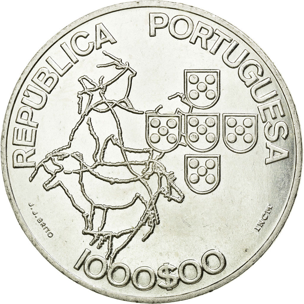 Coin, Portugal, 1000 Escudos, 2000, AU(55-58), Silver, KM:724