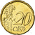 IRELAND REPUBLIC, 20 Euro Cent, 2002, MS(63), Brass, KM:36