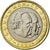 Mónaco, Euro, 2001, MS(63), Bimetálico, KM:173