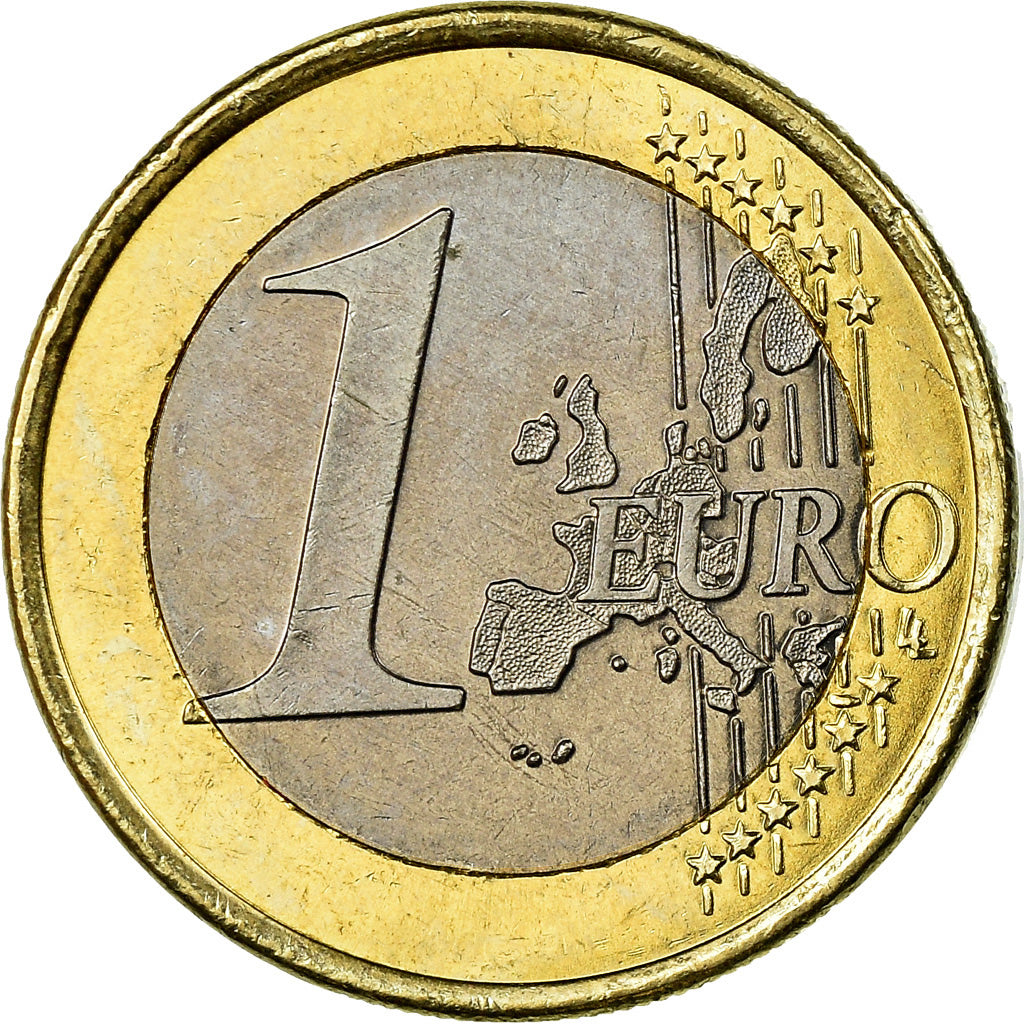 Mónaco, Euro, 2001, MS(63), Bimetálico, KM:173