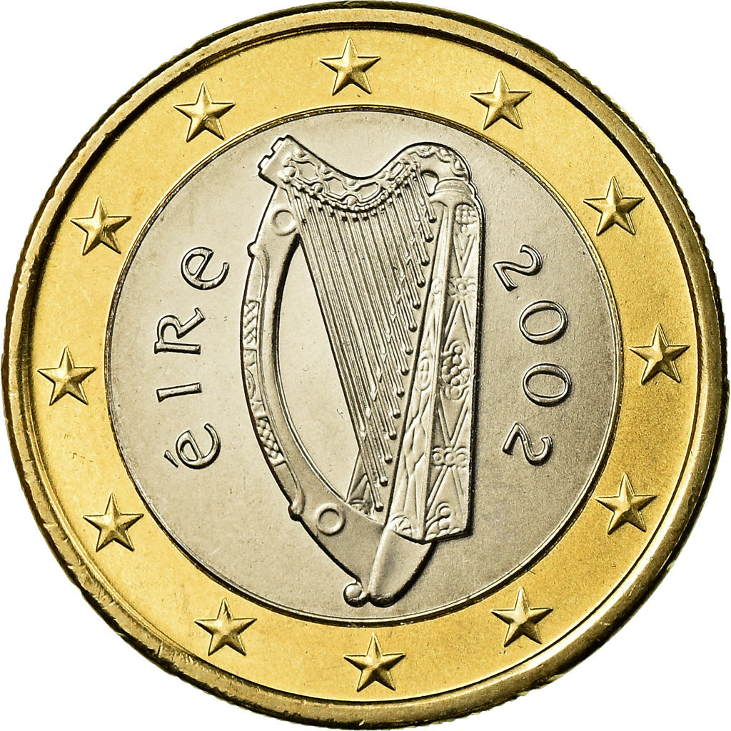 REPÚBLICA DA IRLANDA, Euro, 2002, MS(65-70), Bimetálico, KM:38