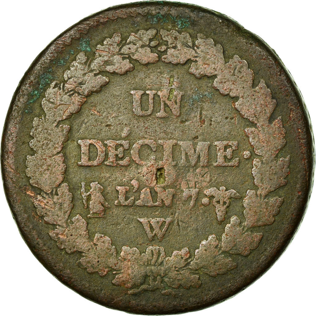 Monnaie, France, Dupré, Centime, 1798, Paris, SPL, Bronze, KM:646, Gadoury:187
